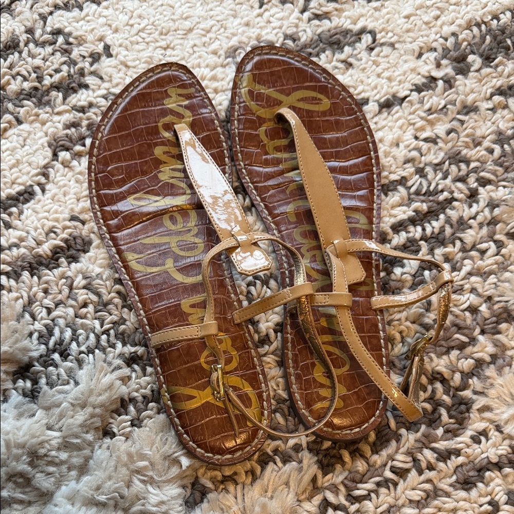 Sam Edelman Tan Thong Sandals